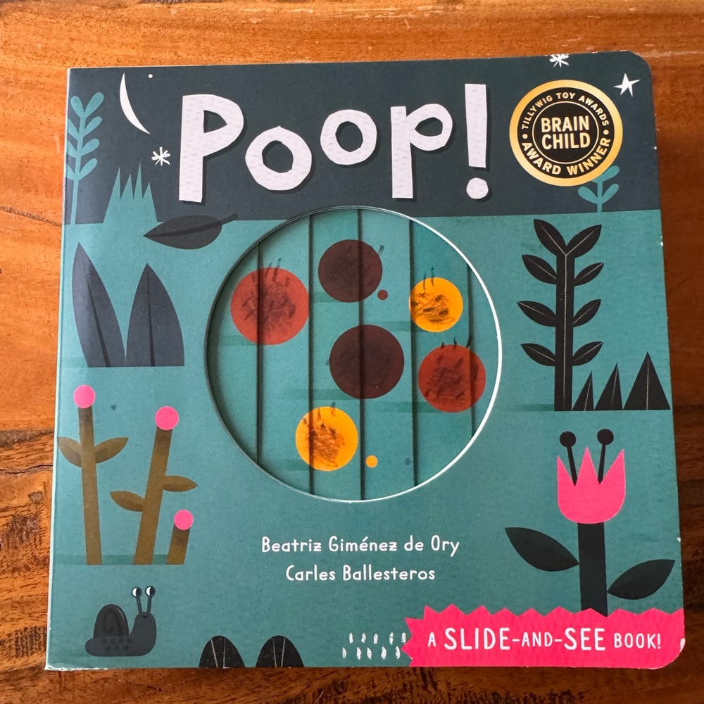 Poop! Slide-and-See Book - NWOT